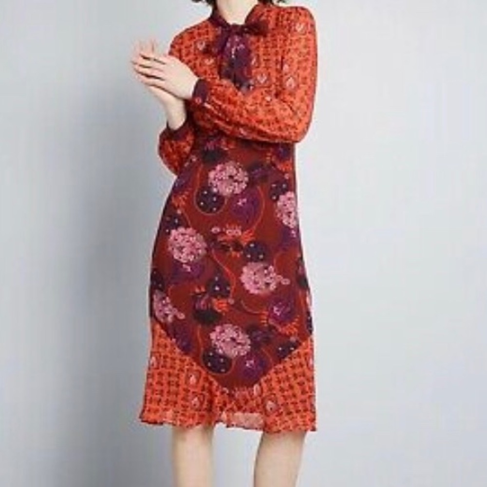 MODCLOTH X ANNA SUI Unforgettable A Line Dress
